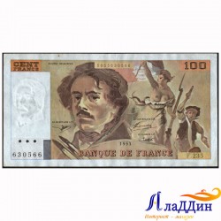 Банкнота 100 франков Франция