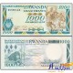 1000 франк Руанда кәгазь акчасы