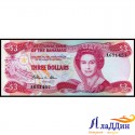Банкнота 3 доллара Багамские острова