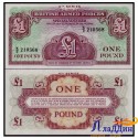 Банкнота 1 фунт Британская армия 1962 год