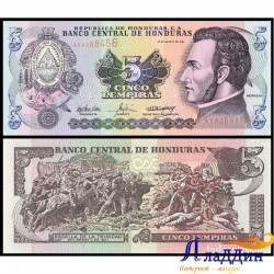 Банкнота 5 лемпир Гондурас