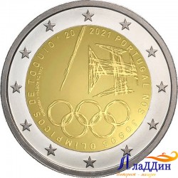 2 евро. Летние Олимпийские игры 2020. 2021 год