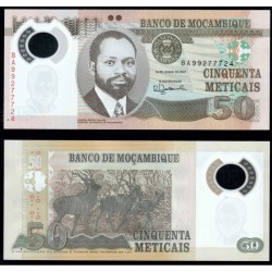 Банкнота 50 метикал Мозамбик 2017 год.Пластик