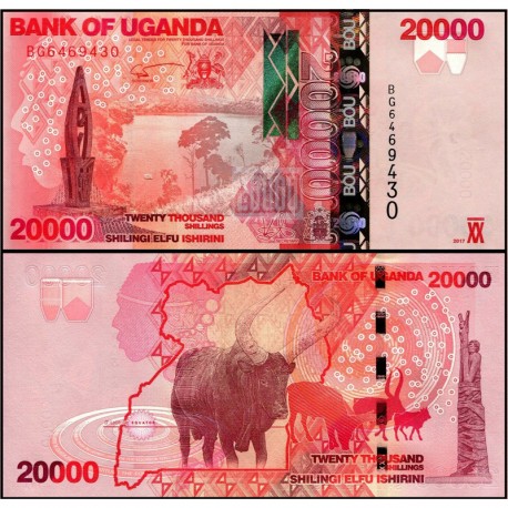Банкнота 20 000 шиллингов Уганда