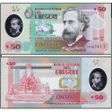 Банкнота 50 песо Уругвай 2020 год. Пластик