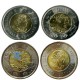 Набор монет 2 доллара 100 лет открытия Инсулина. 2021 год