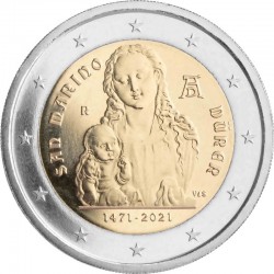 2 евро. 550 лет со дня рождения Альбрехта Дюрера. 2021 год