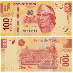 Банкнота 100 песо Мексика. 2019 год