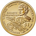 Монета 1 доллар Антидискриминационный закон Элизабет Ператрович. 2020 год