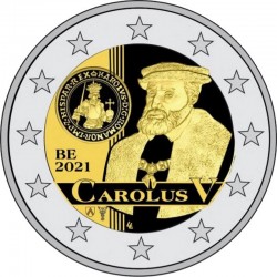2 евро. 500 лет выпуска монет Карла V. 2021 год