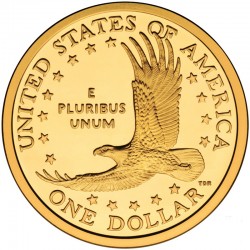 Монета 1 доллар. Парящий орёл. 2000 год