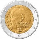 2 евро. 100 лет со дня рождения Александра Дубчека. 2021 год