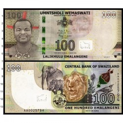 Банкнота 100 эмалангени Свазиленд