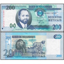 Банкнота 200 метикалов Мозамбик. 2011 год