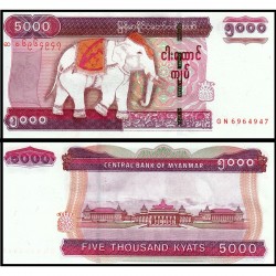 Банкнота 5000 кьят Мьянма