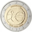 2 евро Нидерланды. 10 лет Экономическому и валютному союзу. 2009 год