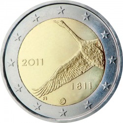 2 евро Финляндия. 200-летие Банка Финляндии. 2011 год