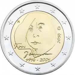 2 евро Финляндия. Тува Янссонның тууына 100 ел. 2014 ел