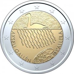2 евро Финляндия. Аксель Галлен-Каллелның тууына 150 ел. 2015 ел
