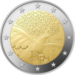 2 евро Франция. Европада 70 ел тынычлык. 2015 ел