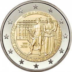 2 евро австрия. 200-летие Национального банка Австрии. 2016 год