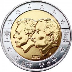 2 евро Бельгия. Бельгия-Люксембург икътисади берлеге. 2005 ел