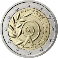 2 евро Греция. XIII Всемирные летние Специальные Олимпийские игры. 2011 год