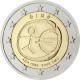 2 евро Ирландия.Икътисади һәм валюта берлегенә 10 ел. 2009 ел
