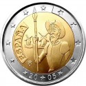 2 евро Испания. Дон Кихот. 2005 ел