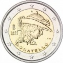 2 евро Италия. 550 лет со дня смерти Донателло. 2016 год