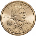 Монета 1 доллар. Парящий орёл. 2002 год