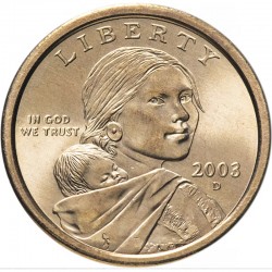 Монета 1 доллар. Парящий орёл. 2003 год