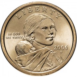 Монета 1 доллар. Парящий орёл. 2006 год
