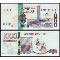 1000 динар Алжир кәгазь акчасы.