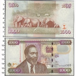 Кения 1000 шиллинг кәгазь акчасы. 2010 ел