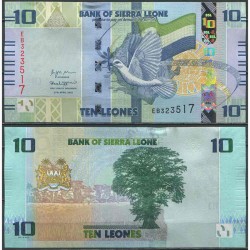 Сьерра-Леоне 10 леоне кәгазь акчасы. 2022 ел