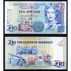 Банкнота Гернси 10 фунтов.