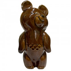 Фарфоровая статуэтка "Олимпийский мишка". ЗИК