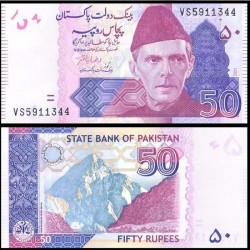 Банкнота 50 рупий Пакистан. 2022 год