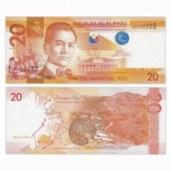Банкнота 20 песо Филиппины. 2022 год.