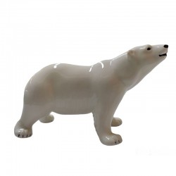 Фарфоровая статуэтка "Белый медведь" (стоящий).