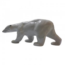 Фарфоровая статуэтка "Белый медведь" (стоящий средний).