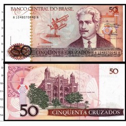 Банкнота 50 крузадо Бразилия.1986 год