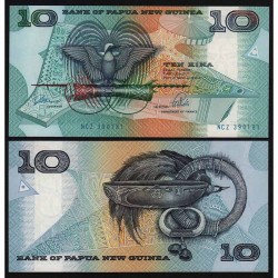 Банкнота 10 кина Папуа Новая Гвинея.