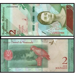 Банкнота 2 боливар фуэрте Венесуэла
