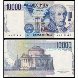 Банкнота 10 000 лир Италия. 1984 год