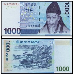 Банкнота 1000 вон Южная Корея.