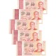 Набор из 5 банкнот 10 долларов Сингапур. 2015 год