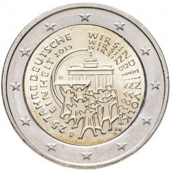 2 евро Германия. 25-летие объединения Германии. 2015 год