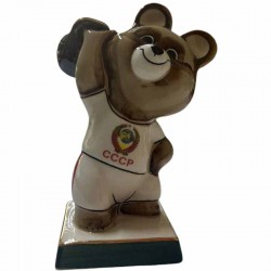 Статуэтка Мишка олимпийский с гирей